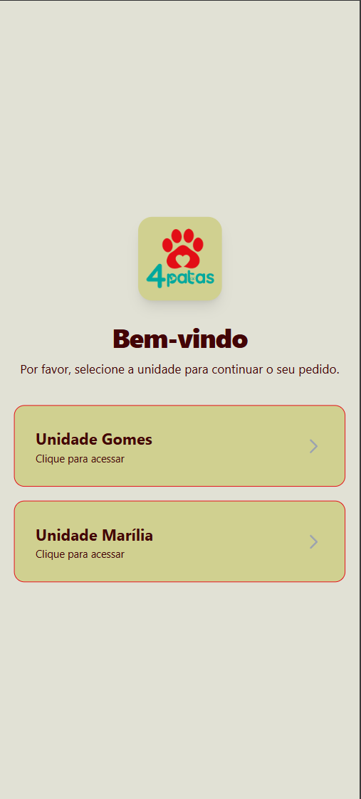 Seleção de unidades